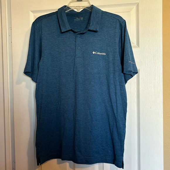 Columbia Other - Columbia Omni-Wick men’s blue short sleeve polo shirt size medium